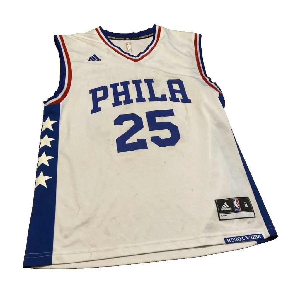 Adidas Jersey Phila Simmons 25 Size Medium Mens NBA Basketball